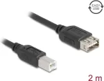 USB 2.0 kaabel DELOCK 81531 &mdash; 2 m, USB B kuni USB A, must, kullatud kontaktid