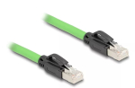 V&otilde;rgukaabel DeLOCK 80890 RJ-45 Cat6a 2m Must Roheline