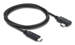 DELOCK koaksiaalne USB4 Gen 3x2 kaabel nurga all vasak/parem USB-C kuni USB-C 40 Gbps USB PD 3.1 240 W 0,5 m