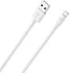 Mobiiltelefoni kaabel RealPower 385240 2m USB A Lightning valge