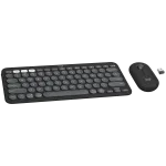 Logitech Pebble 2 Combo klaviatuur ja hiir kaasas RF-juhtmevaba + Bluetooth QWERTY taani - soome - norra - rootsi grafiit (920-012257)