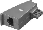 Goobay TAE adapter, TAE-F pistik > RJ45 pesa (8P2C), hall (45736)