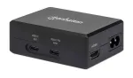 Manhattan Smart Video Multifunktsionaalne Dokk, Pordid (x5): HDMI-port, USB-A (x2), USB-C (x2), USB-C pordi toiteedastusega, sisseehitatud toiteplokk, &uuml;likompaktne, eemaldatav toitekaabel, must, kolmeaastane garantii, jaem&uuml;&uuml;gikarp