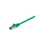 Wentronic Goobay CAT 6a &uuml;henduskaabel, S/FTP (PiMF), roheline, 1 m - LSZH halogeenivaba, vask (93681)