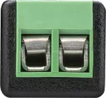 Wentronic 76741 2 kontaktiga RCA must - roheline kaabli liideseadapter (76741)