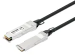 Intellinet 3 m 40G QSFP+ Passive Direct Attach Copper Twinax kaabel 30AWG MSA QSFP-H40G-CU3M &uuml;hilduv