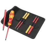 Wera 05006600001 Kraftform Kompakt VDE 7 Universal 1 Tool Finder kruvikeerajate komplekt, 7 osa, 817 VDE otsakuhoidik-k&auml;epide + 6 vahetatavat VDE teraosa, IEC 60900, v&ouml;&ouml;kotiga