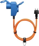 Goobay matkajate adapterjuhe 1,5 m oranž CEE-pistik pistikupesa k&uuml;lge &uuml;hendamiseks IP44