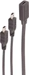 USB-kaabel ShiverPeaks BS13-20022 0,3m USB C Mini-USB B Must