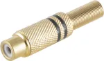 RCA-pistik ShiverPeaks BS52021-S Gold emane