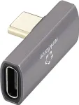 Renkforce USB4 USB-C Adapter[1x Plug - 1x Socket] RF-3778672 8K UHD 90&deg; (RF-3778672)