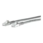 METZ CONNECT - patch-kaabel - RJ-45 (M) kuni RJ-45 (M) - 30 cm - 6.3 mm - S/FTP - CAT 6a - IEEE 802.3an - Varjestatud, halogeenivaba, takerdumiskindel, keerutatud - Hall