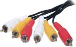 Audio RCA-kaabel ShiverPeaks 40150-2.5 &mdash; 3 RCA-pistikut, pikkus 2,5 m