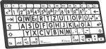 Klaviatuur LogicKeyboard XL-Print Must Valgel DE Mac Bluetooth &mdash; saksa paigutus, Mac-spetsiifilised sildid