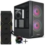 Lian Li LANCOOL 216 PC korpuse komplekt + HYDROSHIFT II LCD-C 360TL AiO - must