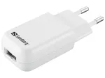Sandberg Mini AC laadija USB 1A EU, siseruumidesse, vahelduvvool, 5 V, must, valge