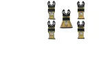 DEWALT DT20777-QZ Multifunktsioonilise t&ouml;&ouml;riista kinnitusdetailide terade komplekt