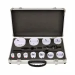 AWTOOLS Bimetalne augusaagide komplekt 19-76mm 15 tk BLACK LINE metallkohver
