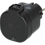 BRENNENSTUHL Connect WiFi Smart Plug WA 3600 XS03 Outdoor, must, h&auml;&auml;lejuhtimine, taimer, rakendus