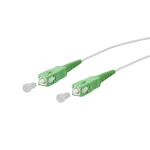 METZ CONNECT OpDAT fiiberoptiline paigalduskaabel SC APC kuni SC APC OS2 &uuml;hemoodiline simpleks 2,0 m valge