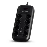 CyberPower P0820SUF0-DE liigpingekaitse Must 8 vahelduvvoolu pistikupesa 200&ndash;250 V 1,8 m