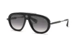 PHILIPP PLEIN SPP151V57700Y meeste p&auml;ikeseprillid - must atsetaatraam, hallid pol&uuml;karbonaat l&auml;&auml;tsed, 57 mm