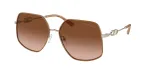 Michael Kors Naiste P&auml;ikeseprillid MK1127J10143B Roosakuld Metallraam Pruun Gradientl&auml;&auml;ts 59mm