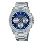 CASIO MTP1375PD2A1V Meeste Analoog Kvartskell 43,8 mm Roostevaba Teras Sinine Siht