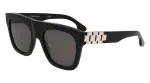 Victoria Beckham VB675S5220001 Naiste P&auml;ikeseprillid - Must atsetaatraam, Hallid pol&uuml;karbonaat l&auml;&auml;tsed, 52 mm