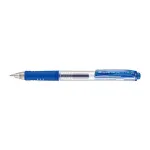 Pentel Hybrid Gel Grip Sisset&otilde;mmatav Geelpliiats - Sinine Tint - 0,7 mm Keskmine Ots - Metallklamber - L&auml;bipaistev Sinine Kere