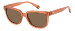 POLAROID PLD6191S733 Unisex Ristk&uuml;likukujulised P&auml;ikeseprillid - Must Raam, Hall Polariseeritud L&auml;&auml;ts 54mm