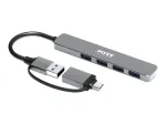 PORT CONNECT | Hub USB-C/USB-A 4 USB-A 3.0 5Gbps portiga