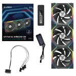 Lian Li UNI FAN SL-INF Wireless 120mm p&ouml;&ouml;ratud labaga ARGB korpuse ventilaatorid 3-pakk must