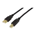 LogiLink USB 2.0 aktiivne pikenduskaabel, USB-A isane USB-B isasele, 20 m, signaaliv&otilde;imendiga, must