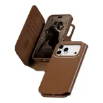 CARE by PanzerGlass Tango 2-in-1 rahakotikott pruun MagSafe-iga iPhone 17 Pro Max jaoks
