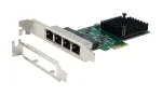 EXSYS EX-60104 Quad 1 Gigabit Ethernet PCIe x1 kaart (Realtek RTL8111H)