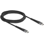 DeLOCK USB-kaabel USB 2.0 2 m USB C Must 81125