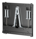 Manhattan reguleeritava k&otilde;rgusega TV seinakinnitus Lift&Lock s&uuml;steemiga, 55&ndash;75 inch, 35&ndash;65 kg, must (462723)