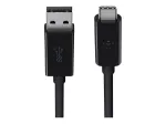 USB-kaabel Belkin USB-A - USB-C 0,9m F2CU029BT1M-BLK