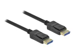 Delock - DisplayPort-kaabel - DisplayPort (M) DisplayPort (M) - DisplayPort 2,0 - 1,0m - toetab 10K 60 Hz (10 240 x 4320) - must (80261)
