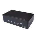 StarTech.com 4-pordiline kahe DisplayPortiga KVM-l&uuml;liti - 4K 60 Hz, 3840 x 2160 pikslit, 4K Ultra HD, raami k&uuml;lge kinnitatav, 18 W, 2U, must