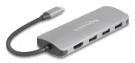 USB-C jaotur DELOCK 64323 &mdash; USB 3.2 Gen 2 USB-C host, HDMI + 2&times; USB-A + 2&times; USB-C, 10 Gbit/s, hall