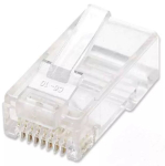 Intellinet RJ45 modulaarpistikud, Cat5e, UTP, 3-hambalised, t&auml;isjuhtmele, 15 &micro; kullatud kontaktid, 100 tk pakend