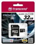 M&Auml;LUKAART MICRO SDHC 32GB ADAPTERIGA/CLASS10 TS32GUSDU1 TRANSCEND