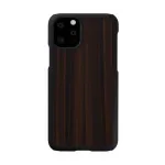 Man and wood telefonikesta iPhone 11 Pro jaoks &mdash; eebenpuidust must, tugev kaitsev tagakaas