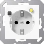 Pistikupesa t&uuml;&uuml;p F Jung A 5520.30 WW &mdash; valge, termoplast, 250 V 16 A