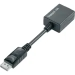 Techly DisplayPort DP to VGA adapter M F IADAP DSP-250, 0,07 m, DisplayPort, 2 x VGA (D-Sub), Isane, Emane, 1920 x 1200 pikslit