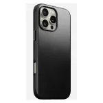 Mobiiltelefoni &uuml;mbris Nomad Modern Leather &uuml;mbris iPhone 16 Pro Max jaoks, 6,9 tolli (17,5 cm), must, nahk+PC+TPU
