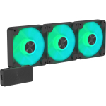 APNX 120 mm korpuseventilaatorid 3-pack (must) &mdash; APNX FP1-120, 3 ventilaatorit