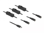 USB USB-C isane-3 x DC 5,5 x 2,1 mm emaskaabel DeLOCK 86801